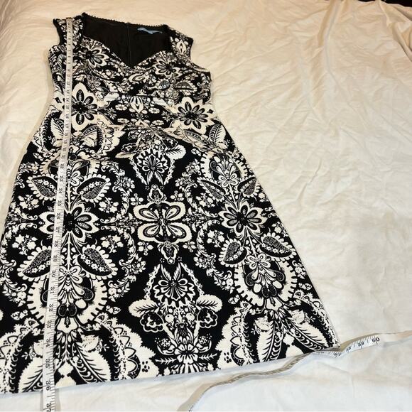Antonio Melani Parisian Lace Sheath Dress sz 2 Black and White - Picture 10 of 14